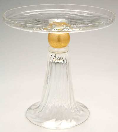 Manhattan Gold Cake Stand No Dome