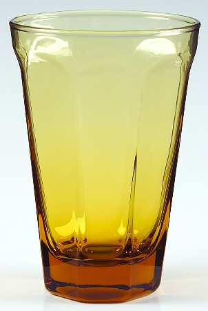 UNK542 Amber 12 Oz Flat Tumbler