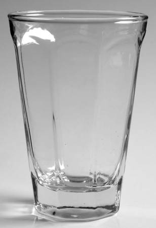 UNK542 Clear 12 Oz Flat Tumbler