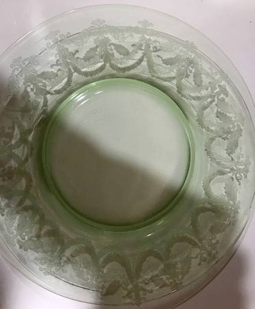 UNK507 Green Luncheon Plate