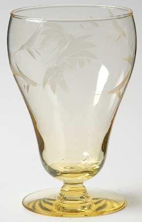 UNK640 Yellow (Topaz) 8 Oz Footed Tumbler