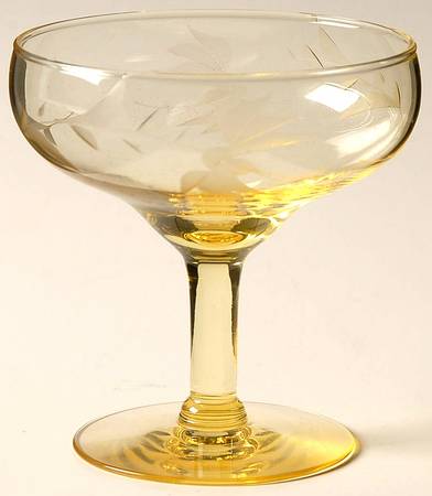 UNK640 Yellow (Topaz) Champagne/Tall Sherbet