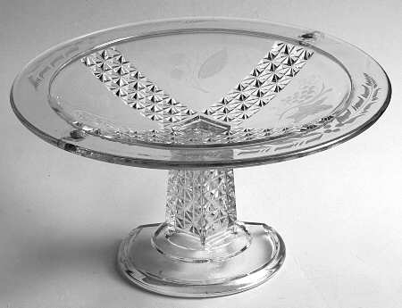 Two Panel Footed Compote