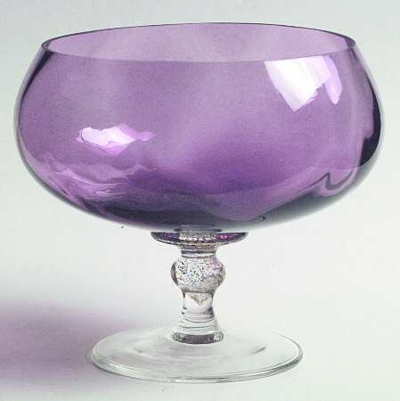 Sienna Crystal (Gold) Amethyst Footed Dessert