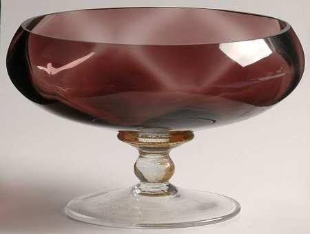 Sienna Crystal (Gold) Amethyst Footed Dessert