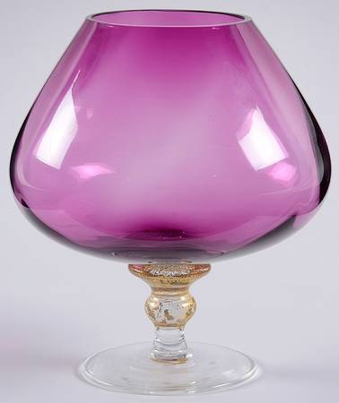 Sienna Crystal (Gold) Amethyst Brandy Glass