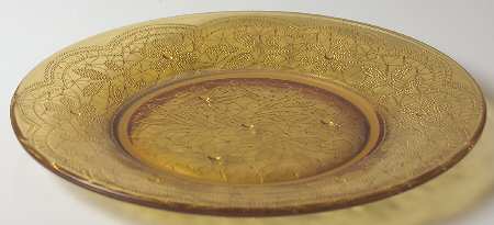 Doily Amber by Indiana Glass