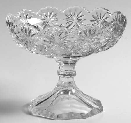 Shoshone Clear 4" Open Stemmed Jelly