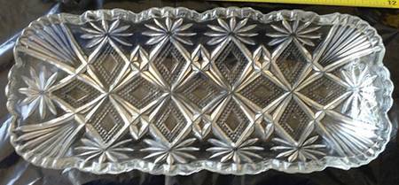 Shoshone Clear 12" Oblong Celery