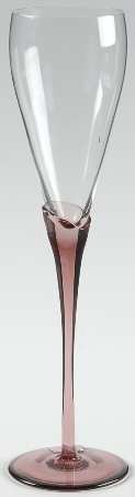 UNK1026 (Pink Stem) Fluted Champagne
