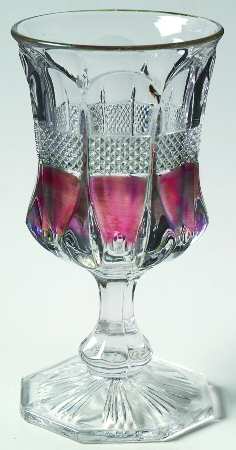 Banded Portland Ruby Flash by US Glass