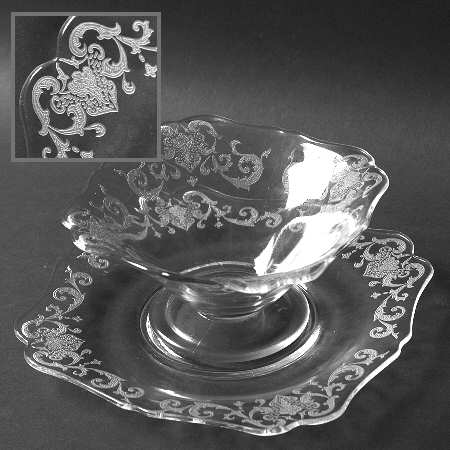 NEM2-Clear Mayonnaise Bowl and Underplate