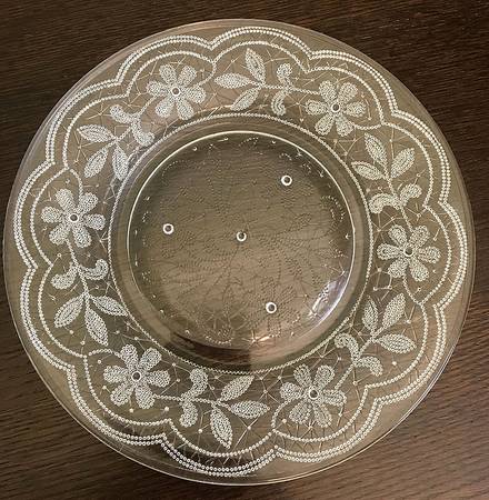 Doily Clear Bread & Butter Plate