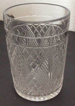 Sunk Diamond & Lattice Flat Tumbler