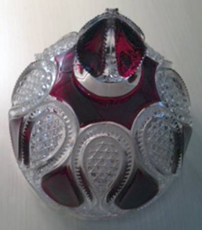 New Jersey Ruby Flash Lid for Round Butter