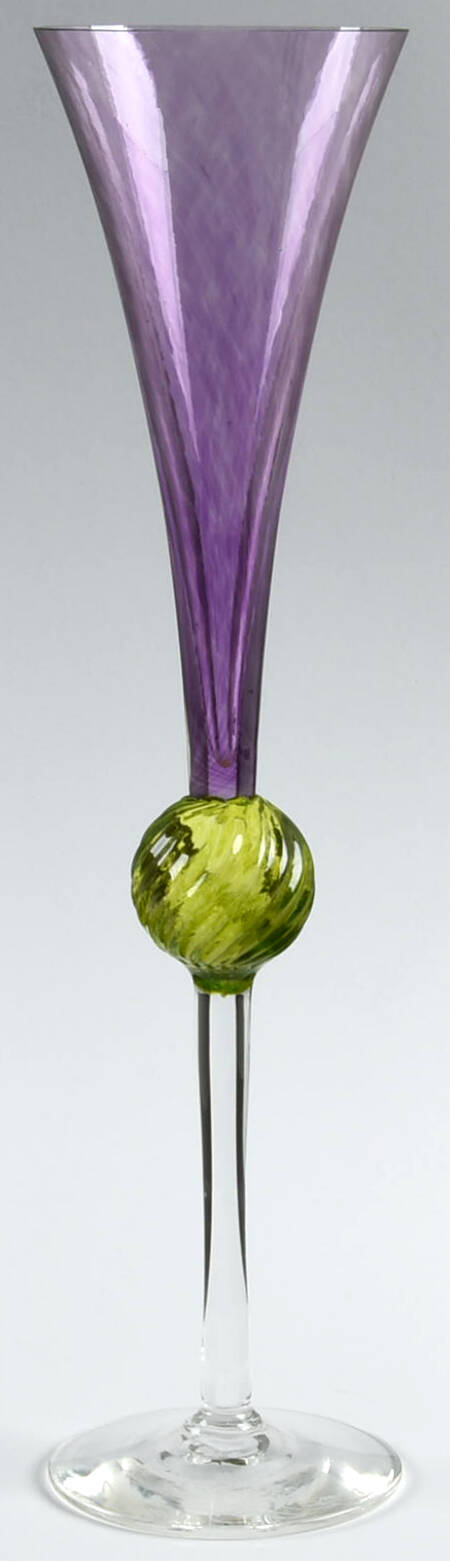 Tribeca Amethyst and Lime Fluted Champagne