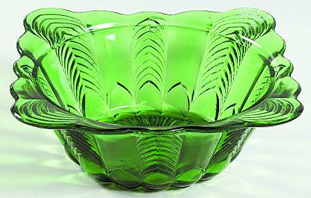 Florida Green 9" Round Bowl