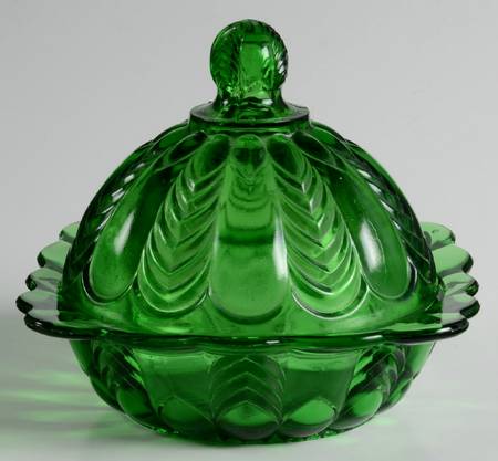 Florida Green Round Covered Butter