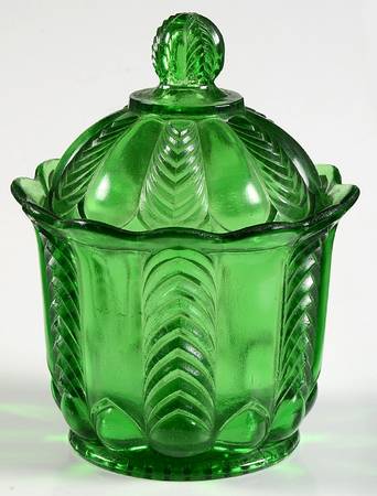 Florida Green Sugar Bowl & Lid