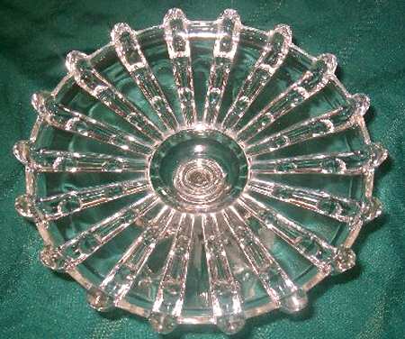 Broken Column Clear 10" Diameter Pedestal Cake Stand No Dome