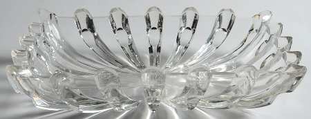 Broken Column Clear 9" Rectangular Relish