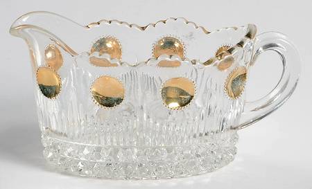 Manhattan Clear (Gold Dots) Mini Creamer