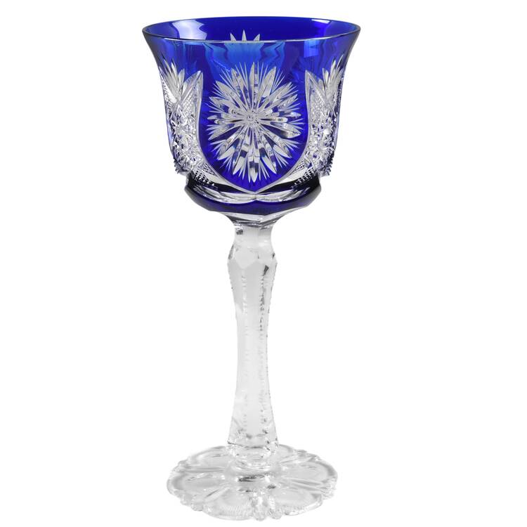 Unk1487 Cobalt Blue Water Goblet