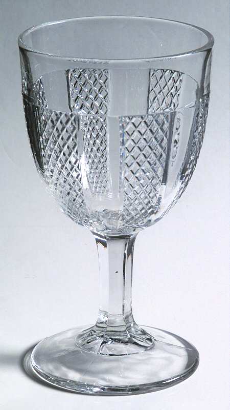 Flat Diamond Water Goblet