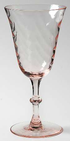 UNK1875 Pink Water Goblet
