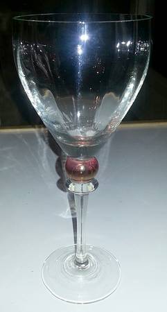 UNK1626 Cranberry Water Goblet