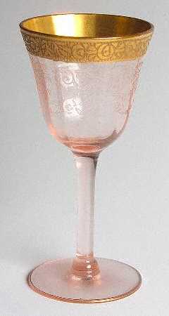 UNK509 Pink Wine Glass