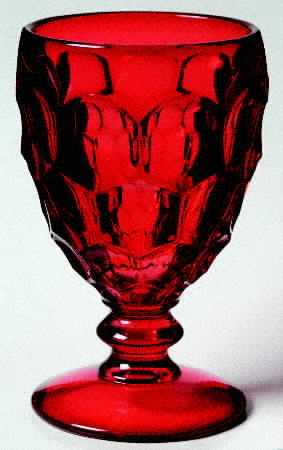 Georgian Ruby Water Goblet