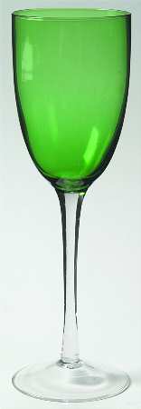 UNK2115 Green Wine Glass