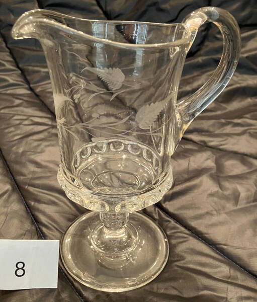Dakota Cut Fern Berries Footed Creamer