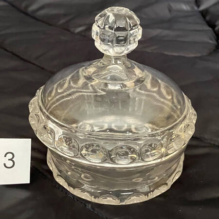 Dakota Cut Fern Berries Candy Dish & Lid