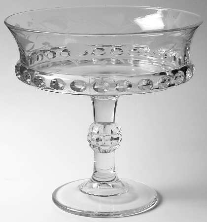 Dakota Cut Fern Berries Round Compote (Height X Width)