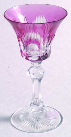 UNK1838 Cranberry Cordial Glass