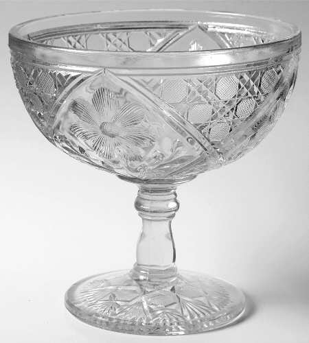 168 Round Compote (Height X Width)