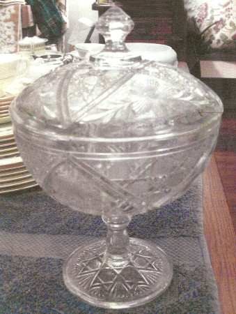 168 Compote & Lid