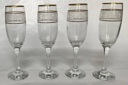 Paloma Gold Fluted Champagne