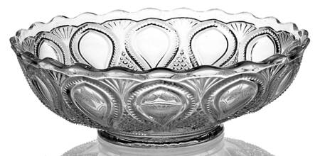 New Jersey Clear 9" Shallow Round Bowl