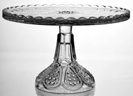 New Jersey Clear Round Cake Stand