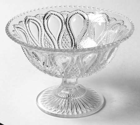 New Jersey Clear Round Compote (Height X Width)