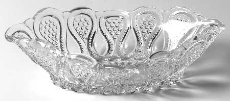 New Jersey Clear 7" Oval Bowl