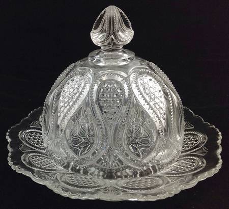 New Jersey Clear Round Covered Butter