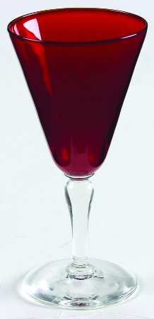 UNK2583 Ruby Wine Glass