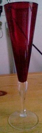 UNK2583 Ruby Fluted Champagne
