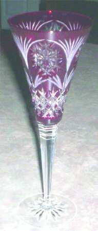 UNK2605 Ruby Fluted Champagne