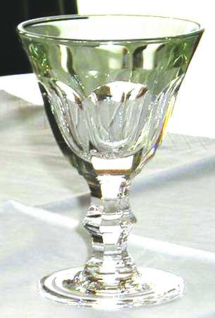UNK2630 Green Flashed Cordial Glass
