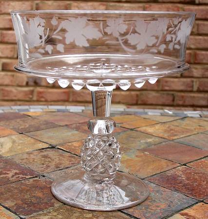 Pavonia Engraved 1 Compote